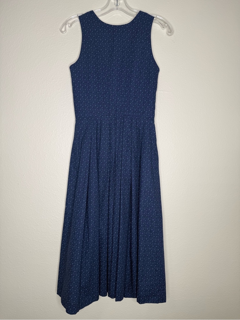 Wenger Navy Floral Midi Dirndl ANNA Dress cotton Sz 34 (XS) - Picture 3 of 9